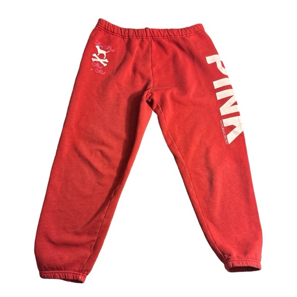 VS PINK | Red Joggers, size XS - Picture 2 of 8